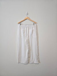 Wide Leg Linen Pants (XL)