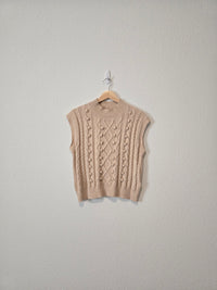 Mock Neck Sweater Tank (M)