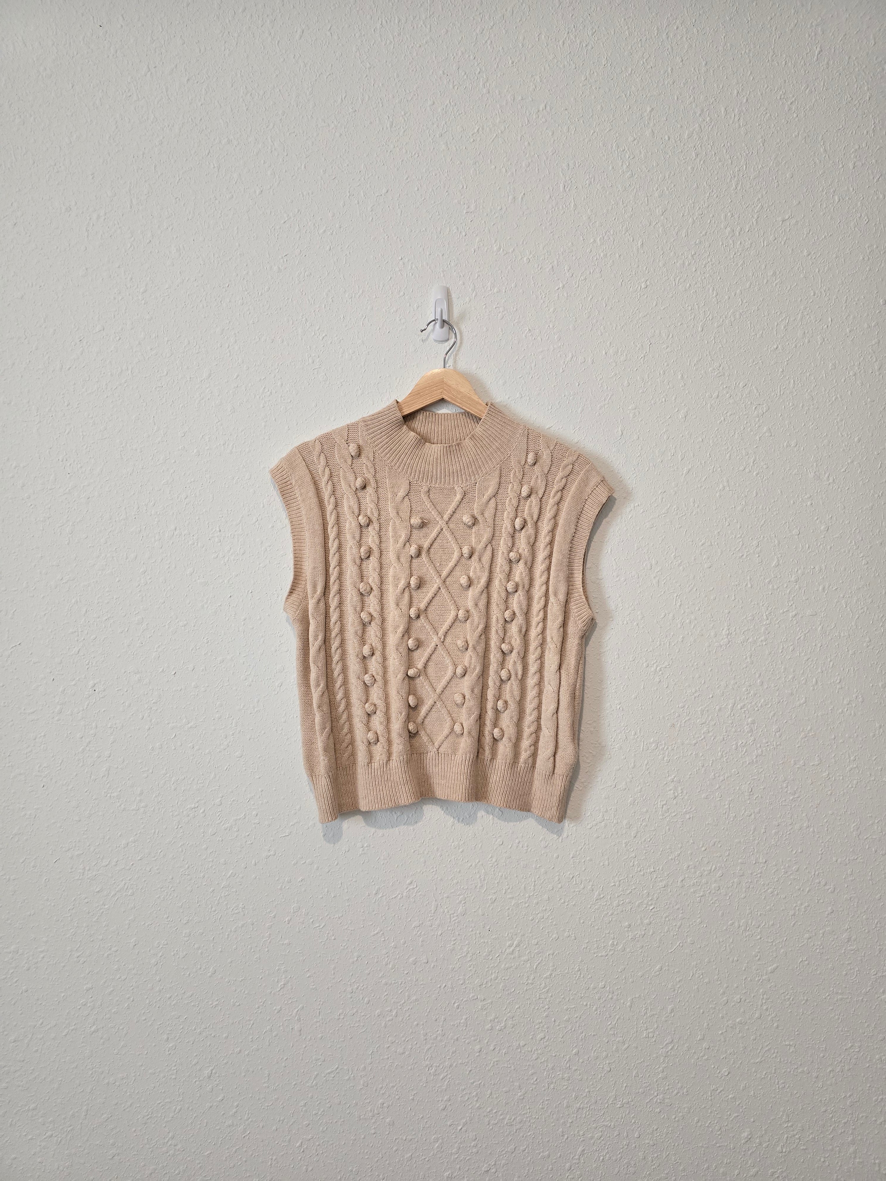 Mock Neck Sweater Tank (M)