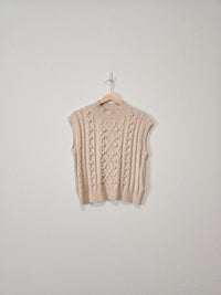 Mock Neck Sweater Tank (M)