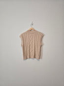 Mock Neck Sweater Tank (M)