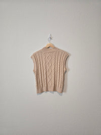 Mock Neck Sweater Tank (M)