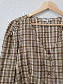 Madewell Brown Plaid Top (12)