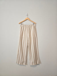 NEW Wide Leg Striped Pants (M)