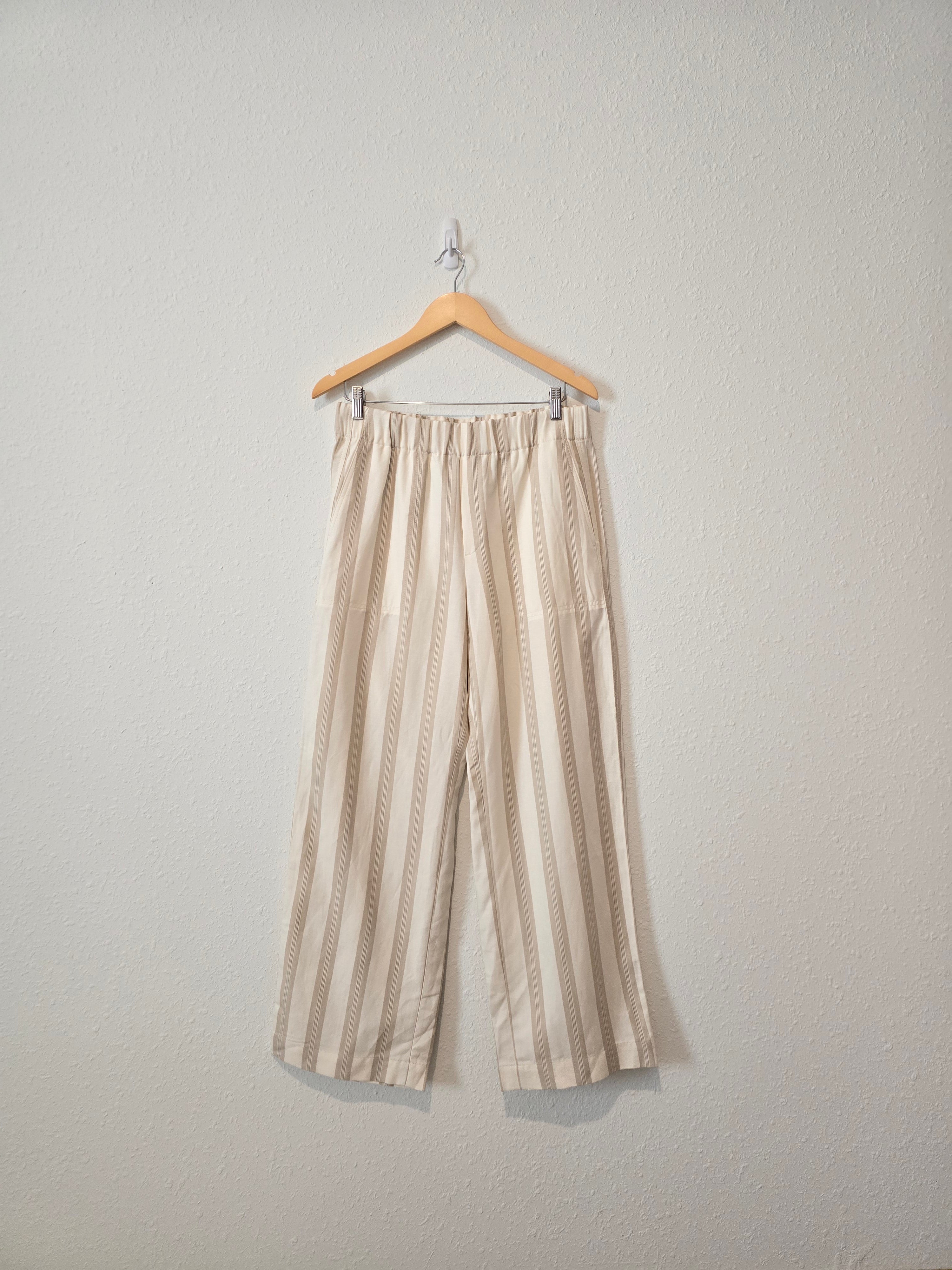 NEW Wide Leg Striped Pants (M)