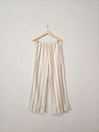 NEW Wide Leg Striped Pants (M)