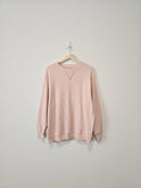 Aerie Pink Waffle Sweatshirt (M)