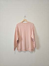 Aerie Pink Waffle Sweatshirt (M)