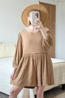 Brown Oversized Romper (M)