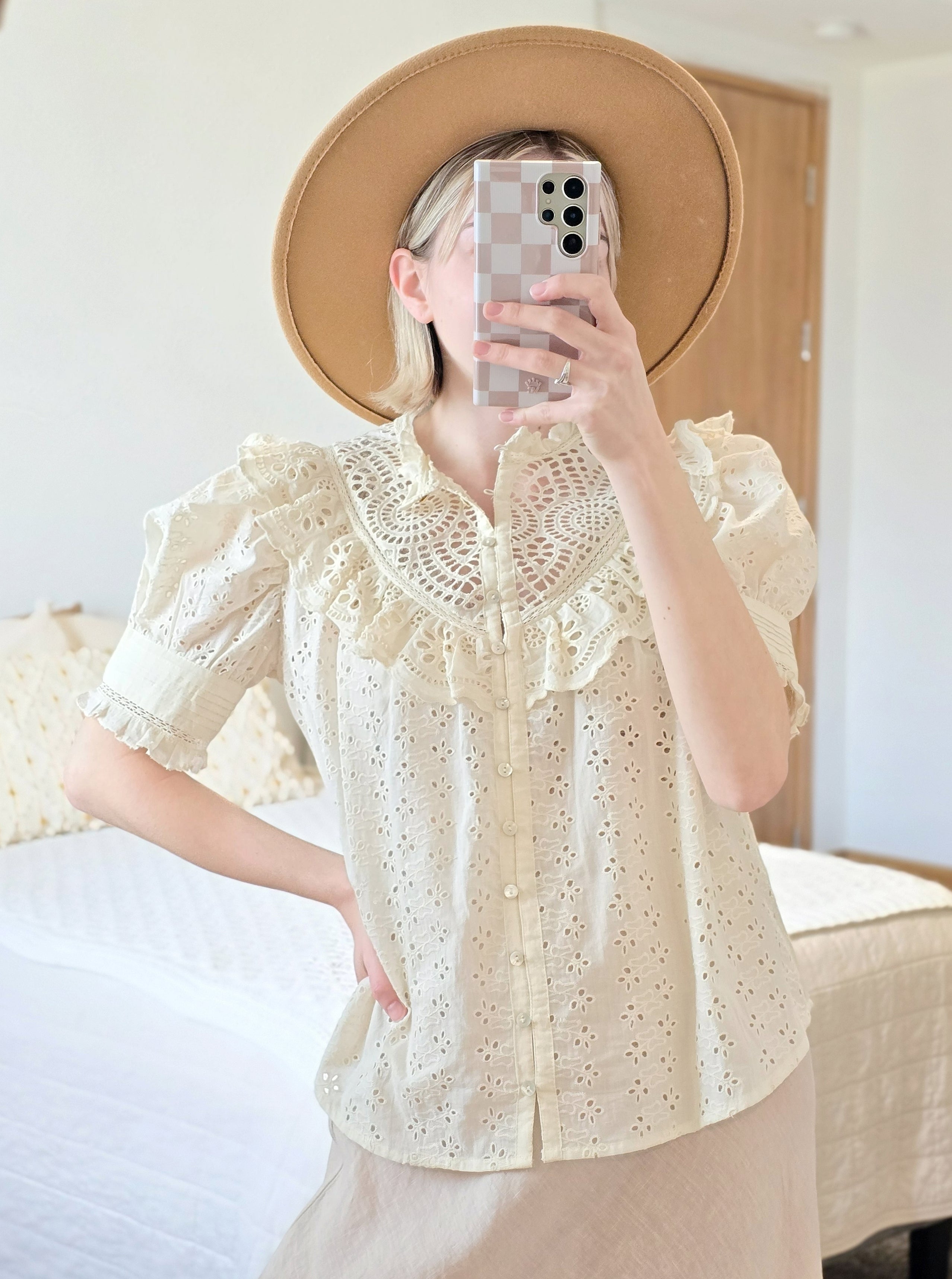 Love The Label Eyelet Blouse (M)