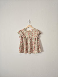 A&F Floral Ruffle Top (M)