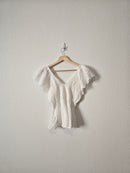 Gap Eyelet Smocked Top (M)