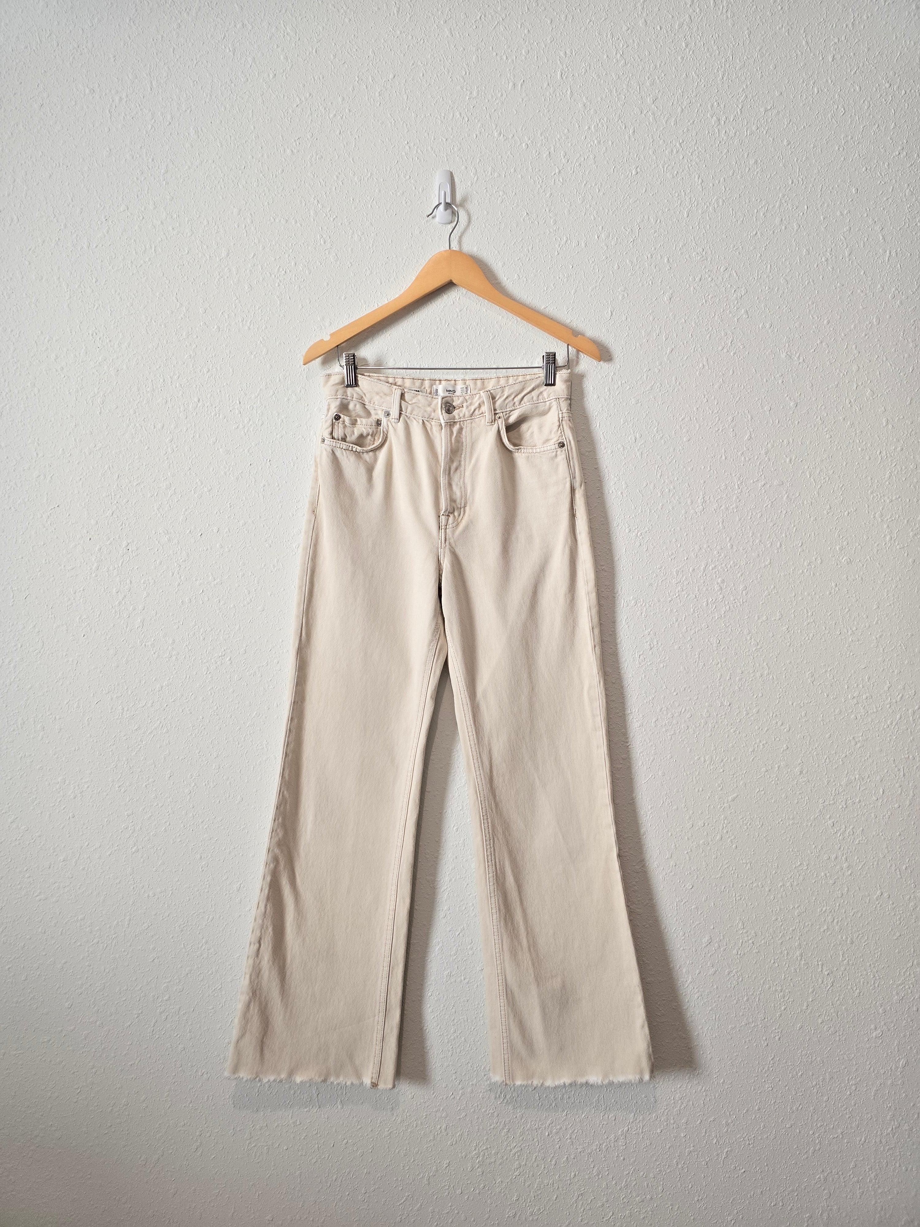 Mango Ecru Wide Leg Jeans (6)