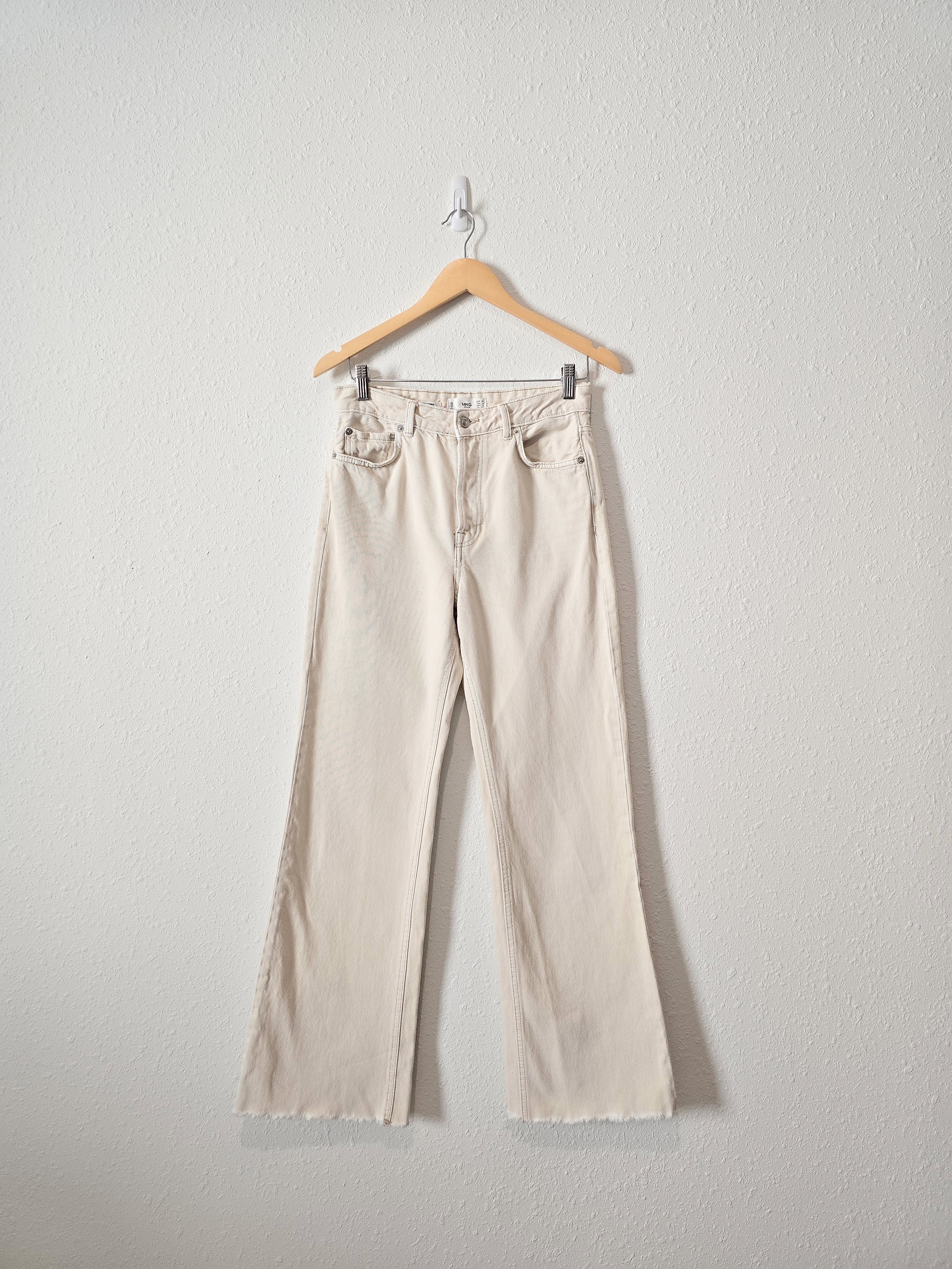 Mango Ecru Wide Leg Jeans (6)