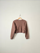 Neutral Checkered Sweater (S)