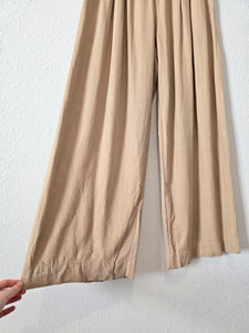 Wide Leg Smocked Pants (M)