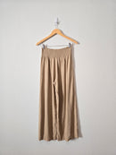 Wide Leg Smocked Pants (M)