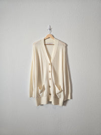 Cozy Button Up Cardigan (L)