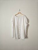 White Beachy Linen Top (2X)