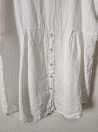 White Beachy Linen Top (2X)