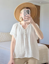 Load image into Gallery viewer, Wonderly V Neck Flowy Top (M)
