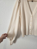 Cashmere Button Up Sweater (M)