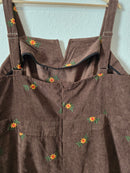 Floral Wide Leg Overalls (4X)