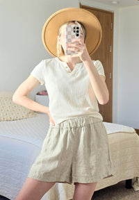 J.Crew Linen Pull On Shorts (S)