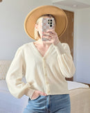 Cashmere Button Up Sweater (M)