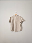 J.Crew 100% Linen V Neck Top (M)