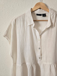 Textured Linen Babydoll Top (M)