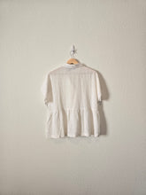 Load image into Gallery viewer, Textured Linen Babydoll Top (M)
