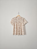 Bohme Floral Smocked Top (XS)