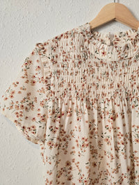 Bohme Floral Smocked Top (XS)