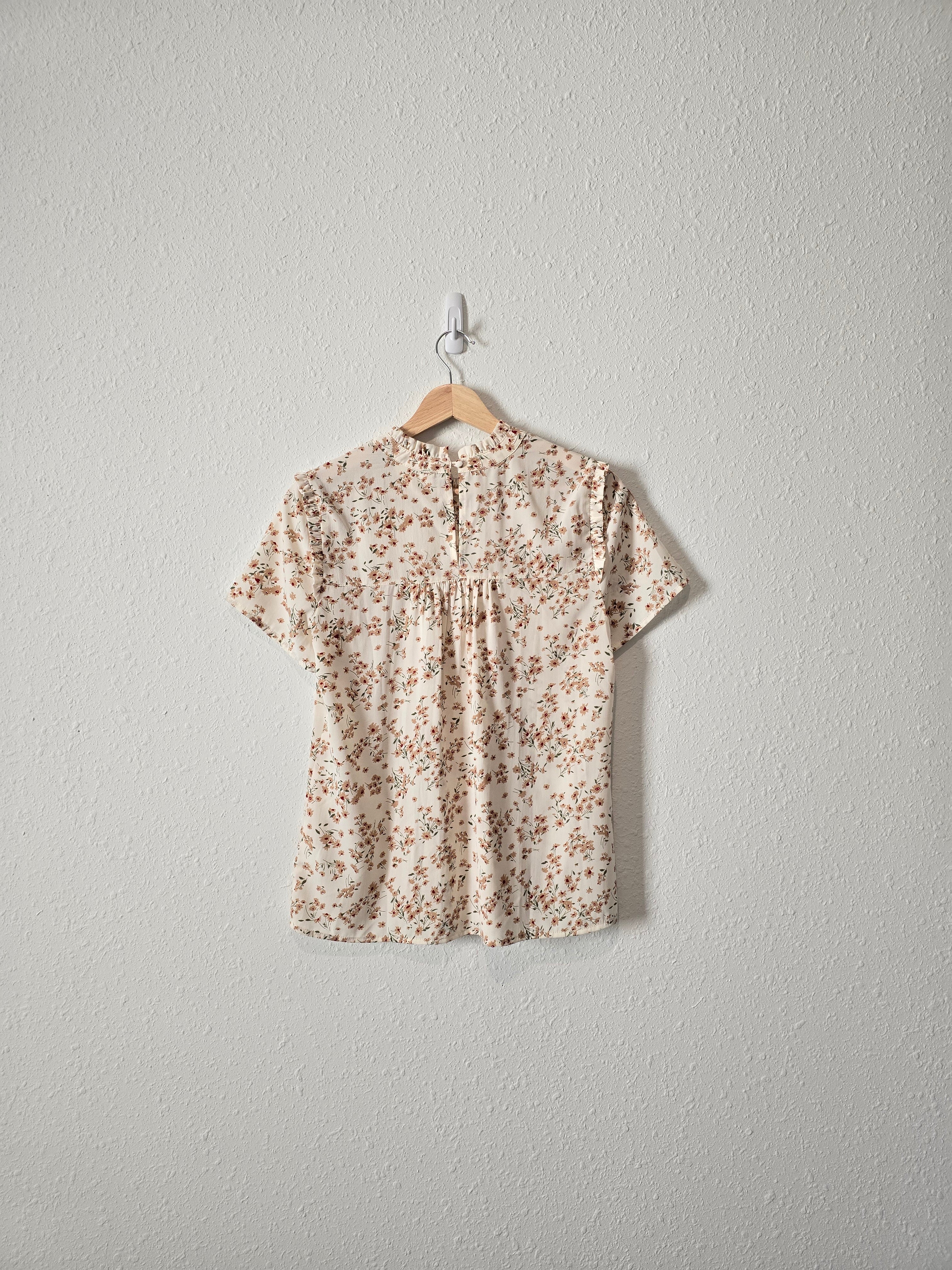 Bohme Floral Smocked Top (XS)