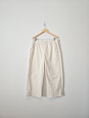 J.Crew Cream Wide Leg Pants (L)