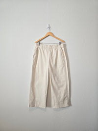 J.Crew Cream Wide Leg Pants (L)