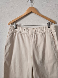 J.Crew Cream Wide Leg Pants (L)