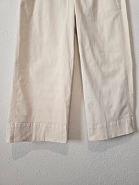 J.Crew Cream Wide Leg Pants (L)