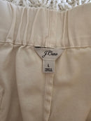 J.Crew Cream Wide Leg Pants (L)