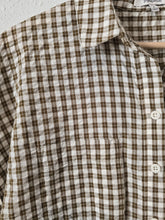 Load image into Gallery viewer, Madewell Plaid Button Up Top (S)

