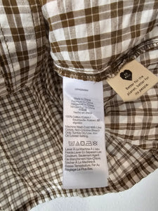 Madewell Plaid Button Up Top (S)