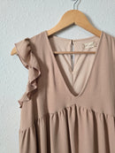 Altar'd State Neutral Ruffle Dress (S)