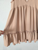 Altar'd State Neutral Ruffle Dress (S)