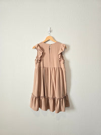 Altar'd State Neutral Ruffle Dress (S)