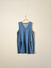 Vintage Denim Mini Dress (L)