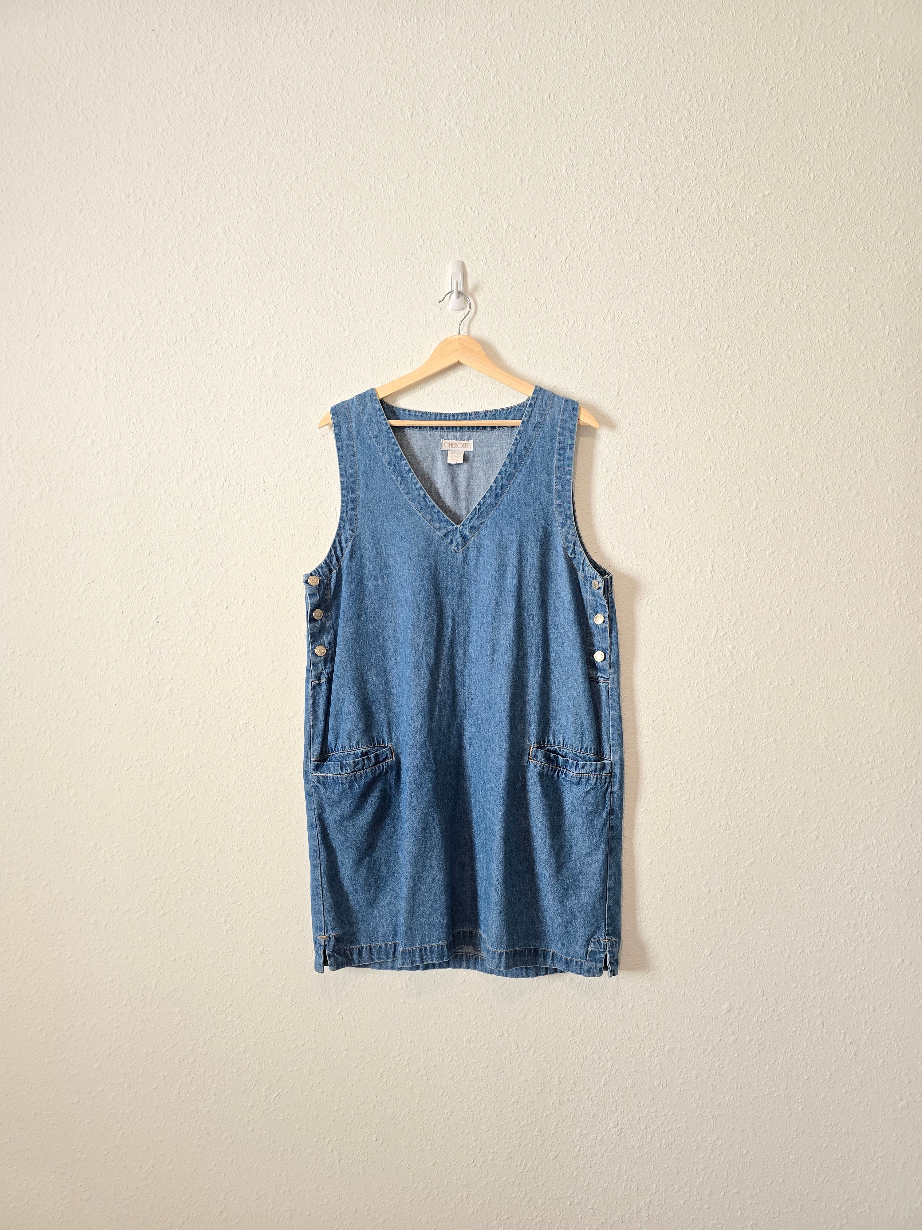 Vintage Denim Mini Dress (L)