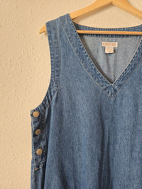 Vintage Denim Mini Dress (L)