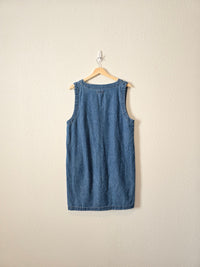 Vintage Denim Mini Dress (L)