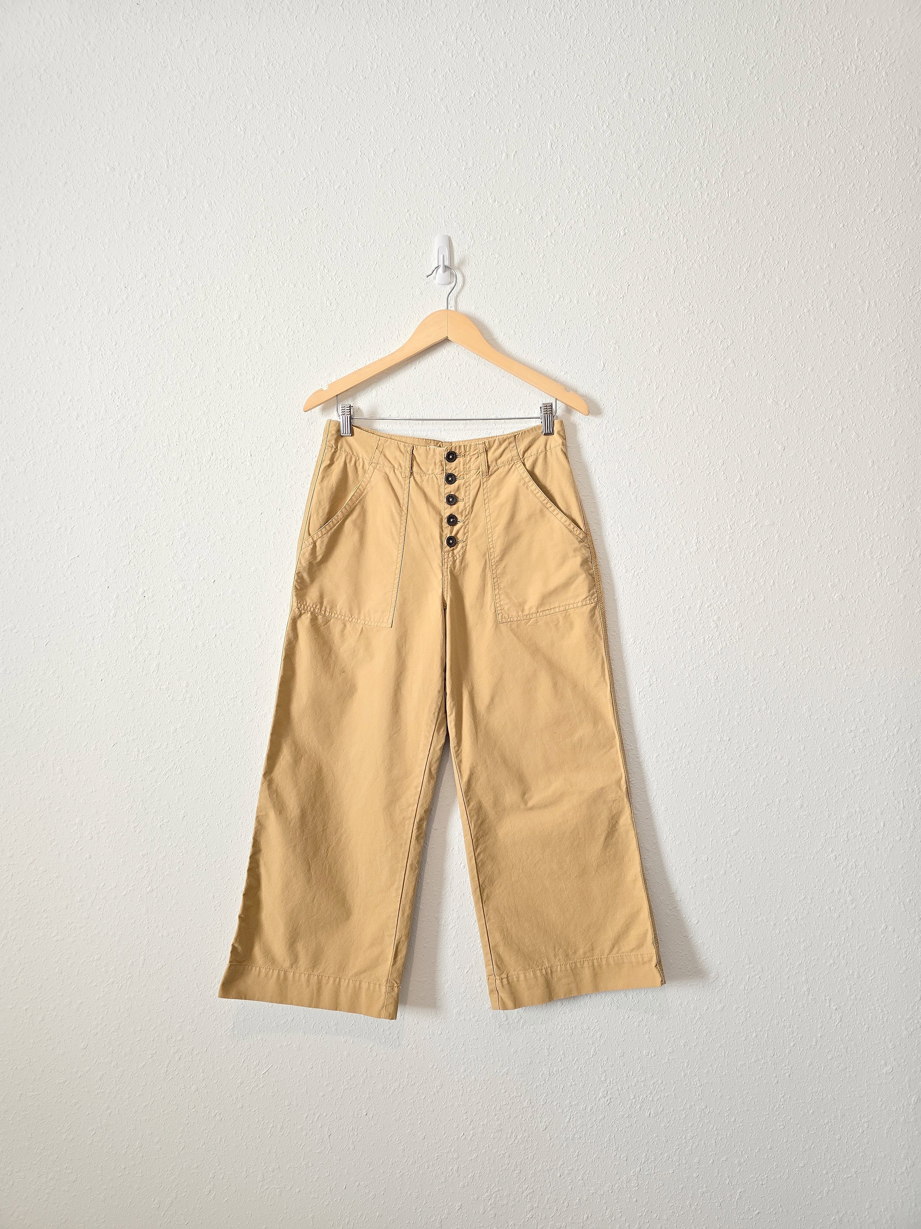 Mustard Wide Leg Pants (4/6)